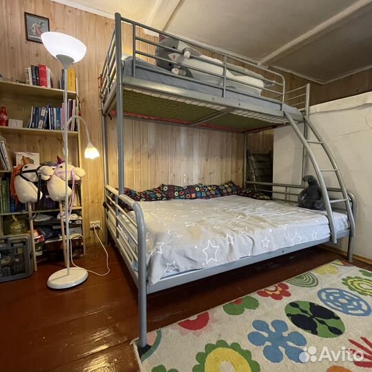 Двухъярусная трёхместная кровать iкеa тrомsо