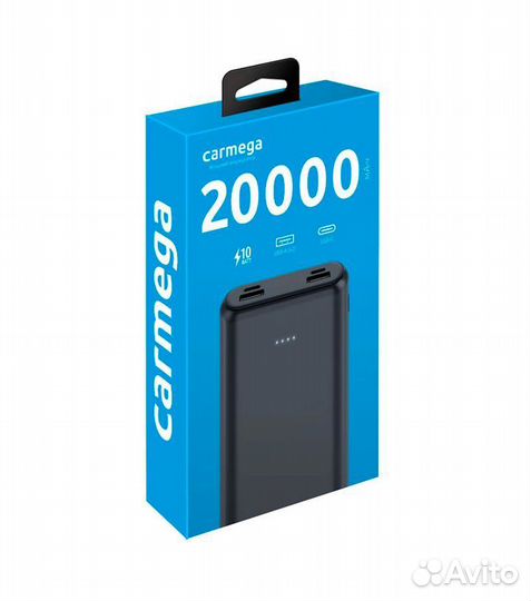 Внешний аккумулятор Carmega 20000mAh