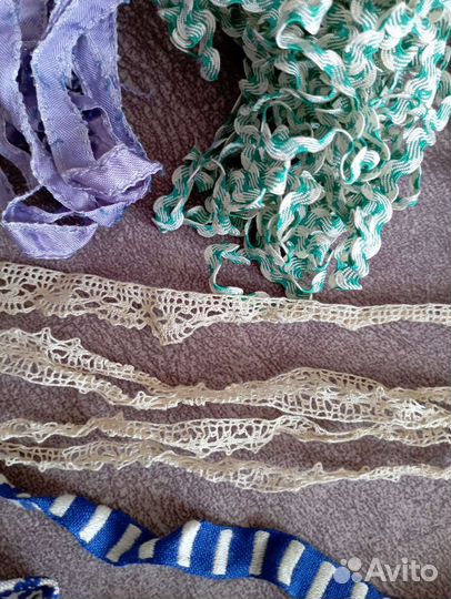 Тесьма, сутаж, кружево СССР, цена за всё