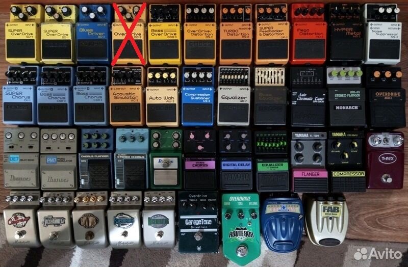 Boss, DOD, Digitech, Yamaha