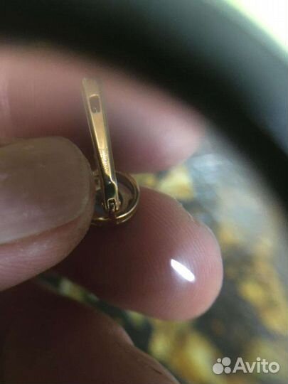 Серьги золото 585 2,8гр с голубыми топозами