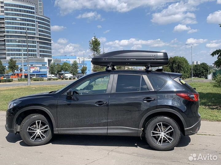 Автобокс Магнум-390 черный карбон на Mazda CX5