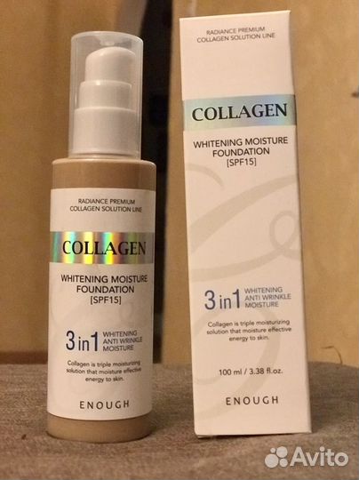 Тональный крем 3 в 1 тон 21 Enough Collagen