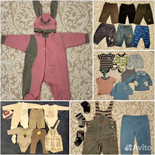 Пакет одежды на мальчика 62-68размера с брендами
