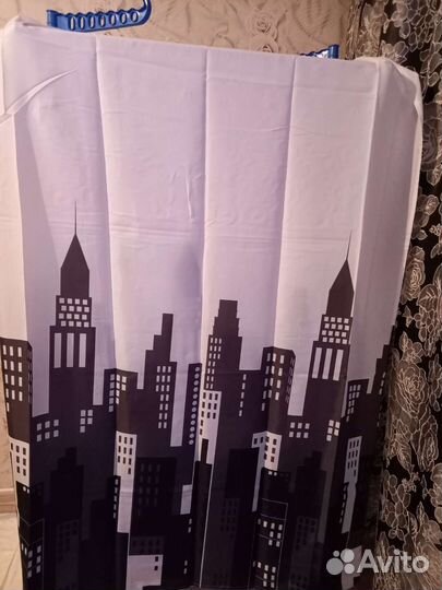 Штора для ванной новая