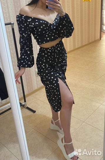 Костюм двойка с юбкой 44