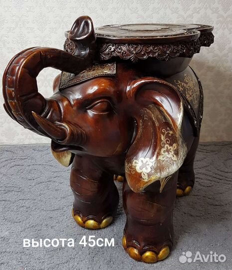 Статуэтка слон из дерева(стул)