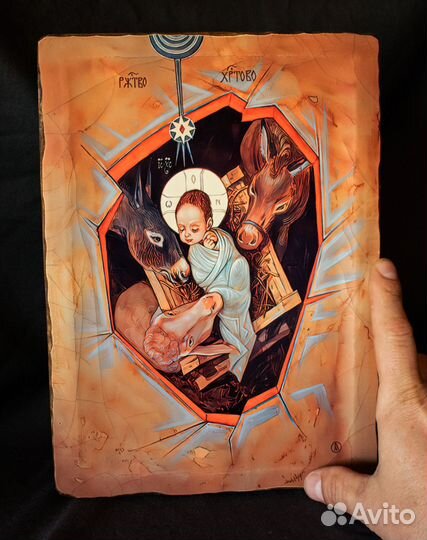 Икона деревянная 