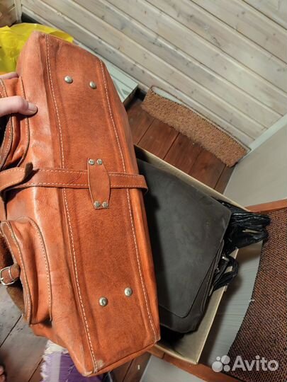 Дорожная сумка саквояж натуральная кожа