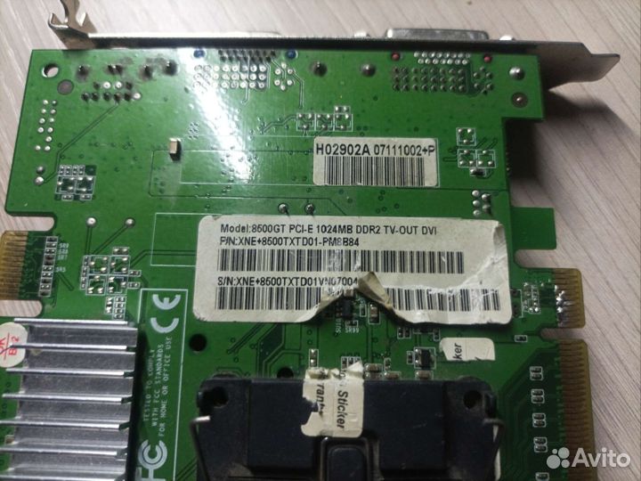 Видеокарта Nvidia geforce 8500 GT 1024 Mb DDR2