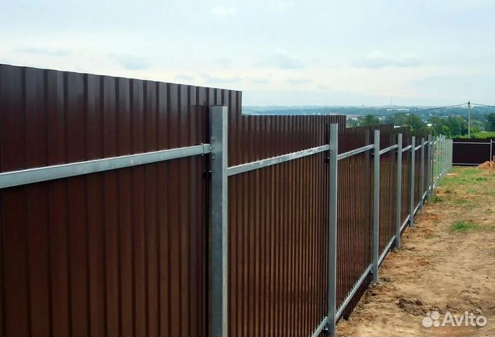 Забор профнастил прочный