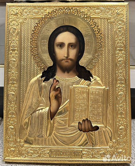 Икона Господь Вседержитель Оклад Мастерской Семена