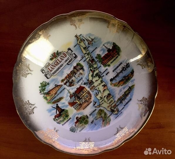 Салатник чешский фарфор, винтаж diadem