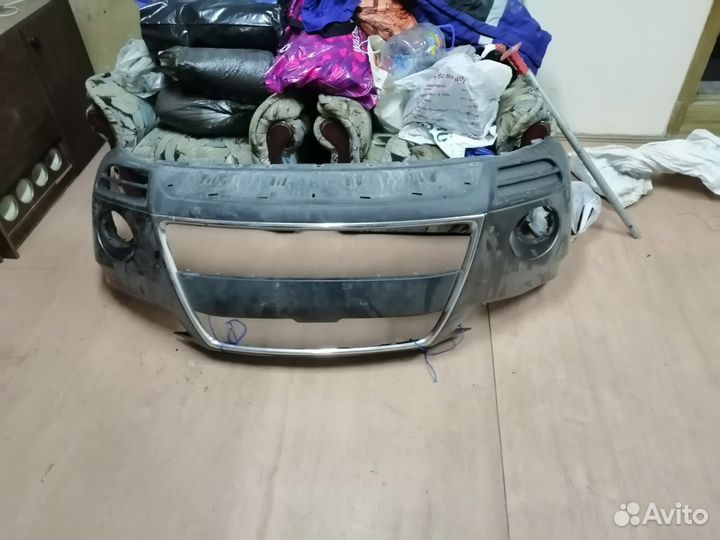 Бампер передний мицубиси аутлендер 2010 года б/у