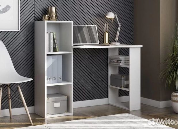 Компьютерный стол Белый-Дуб 