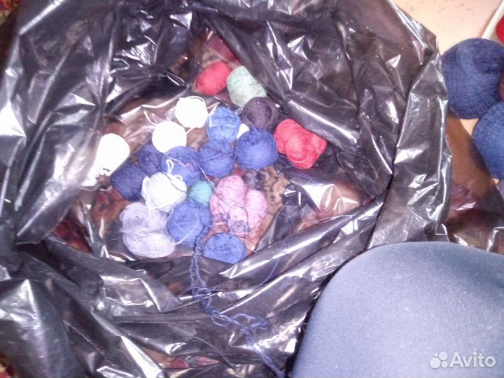 Мешок пряжа-нитки для вязания СССР