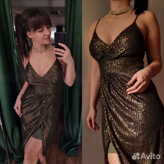 Платье в пайетках