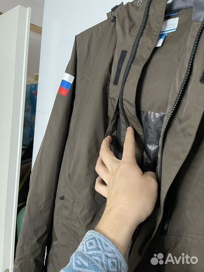 Плащ парка горнолыжный columbia сборной Росии