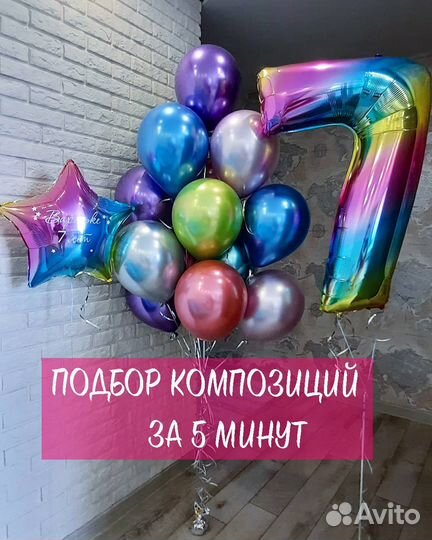 Гелиевые шары цифры