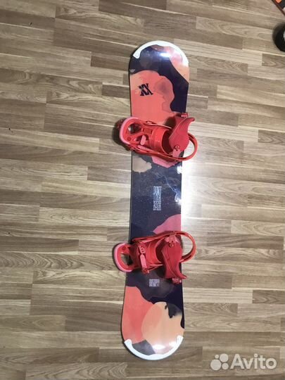 Сноуборд комплект женский volki, крепления Burton
