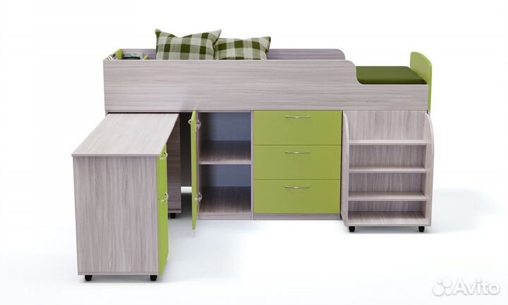 Кровать чердак низкий Скаут