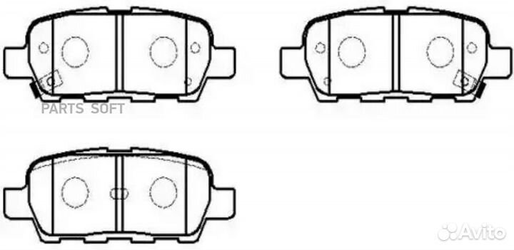 HSB HP5162 Колодки тормозные дисковые