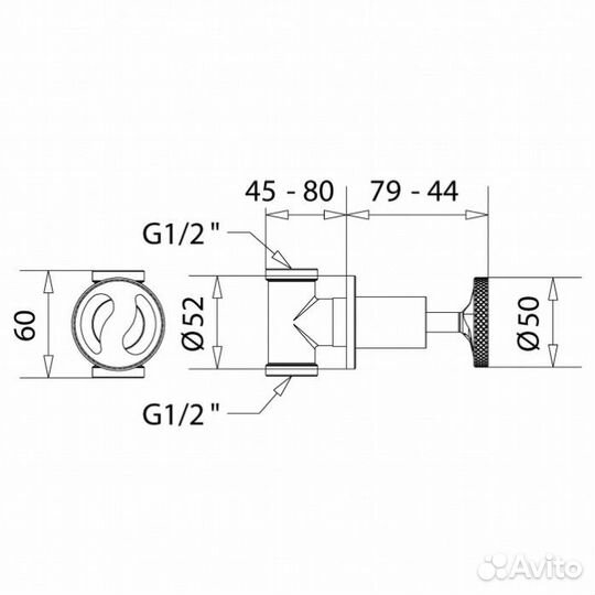 Смеситель для душа Migliore Reversa 28202 золото