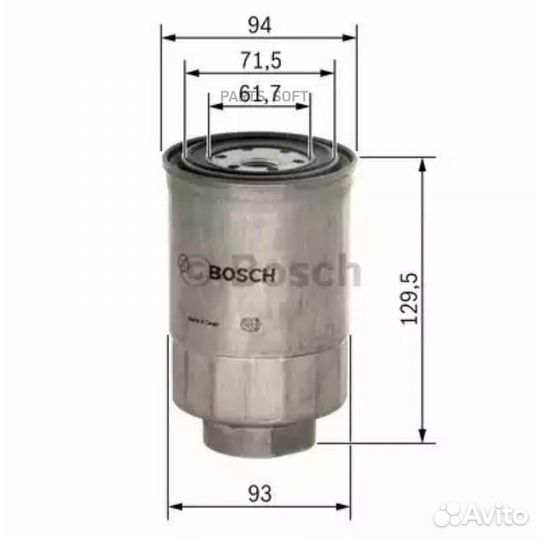 Bosch 1457434453 1 457 434 453 фильтр топливный\ M