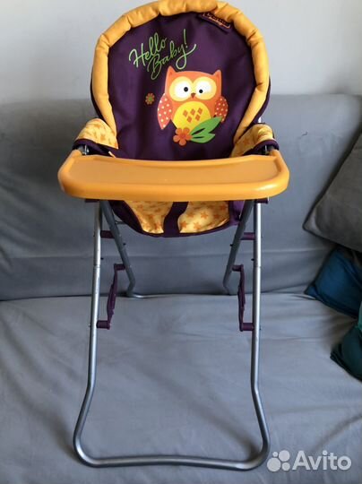 Стульчик для кормления кукольный