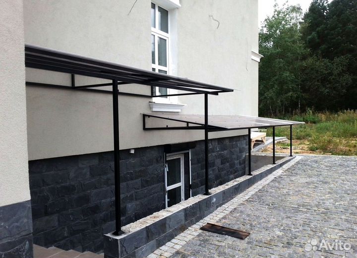 Козырьки из стекла