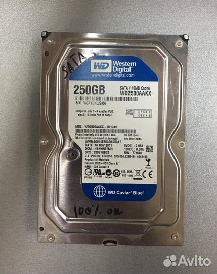 Жесткий диск 250Gb Western Digital WD2500aakx