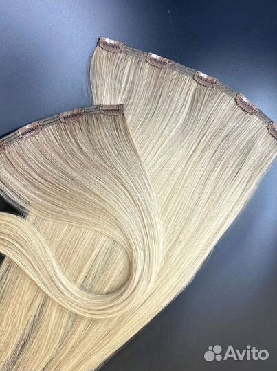 Волосы на заколках из натуральных волос