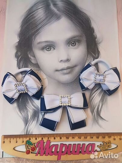 Школьные галстук-броши,комплекты