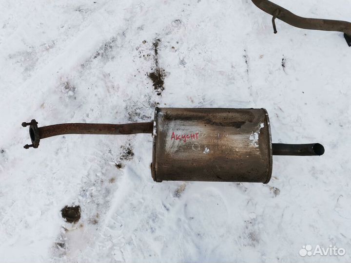 Глушитель на Hyundai Accent