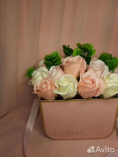 Букет из мыльных роз