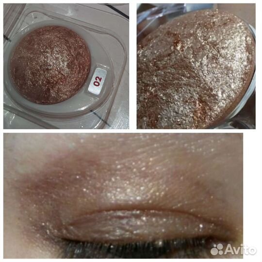 Тени для век pupa запеченные мерцающие тестер 05