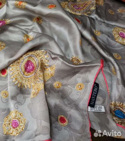 Шелковый платок 95 mantero оригинал италия