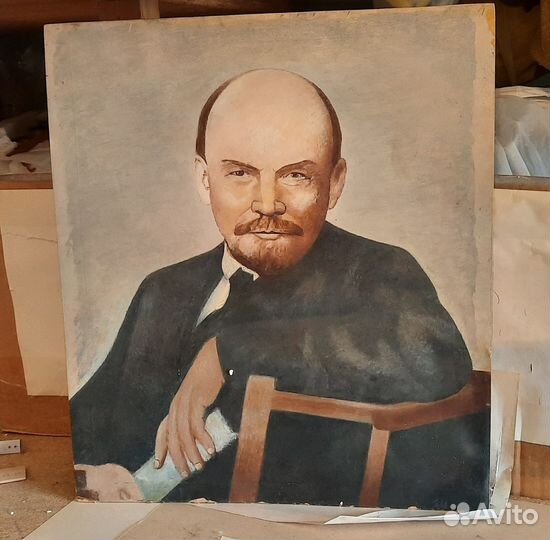 Портрет Ленина.Советская живопись маслом