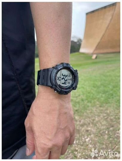 Часы Casio illuminator AE 1500WH серые