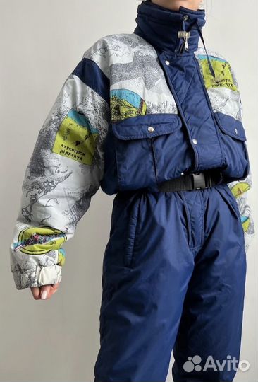Винтажный горнолыжный комбинезон
