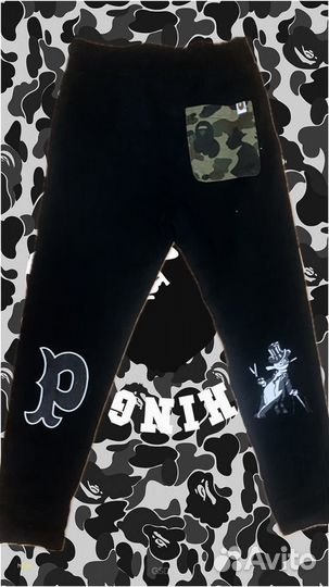 Штаны bape panda shark