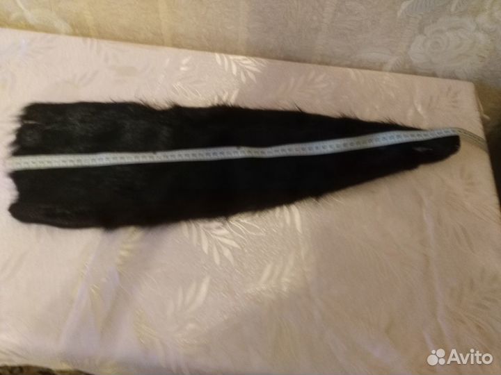 Воротник из норки и шкурку нутрии