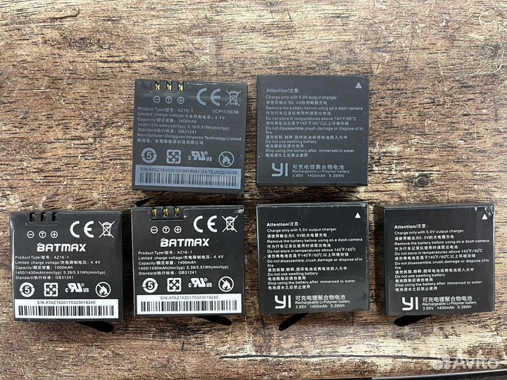 Аккумуляторная батарея Xiaomi Yi 2, Yi lite