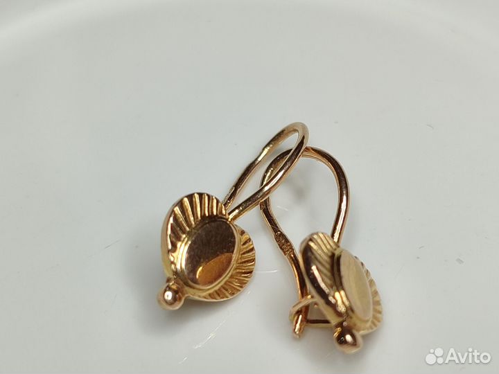 Золотые серьги СССР