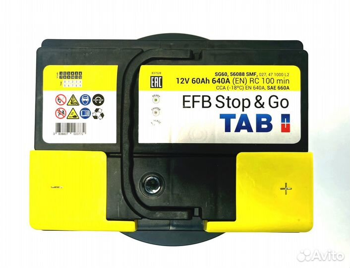 Аккумулятор TAB EFB Stop&Go 60 Ah (0)