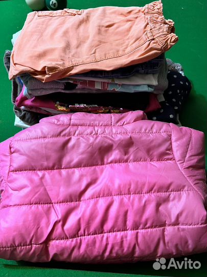Вещи пакетом на девочку 74 80 86
