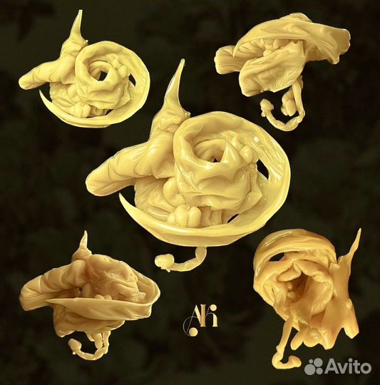 Отливки воском. Чистка. Снятие негатива