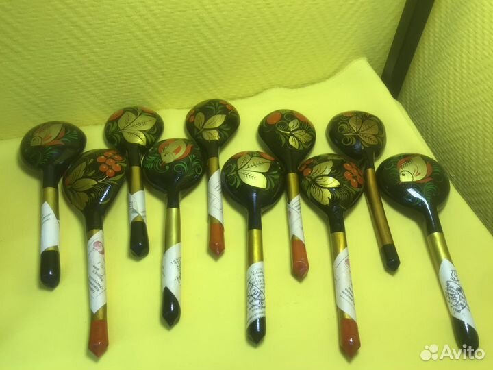 К.1085 Ложки деревянные 10шт (Осталось 4шт)