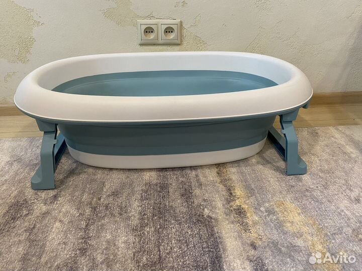 Детская складная ванночка + горка для купания