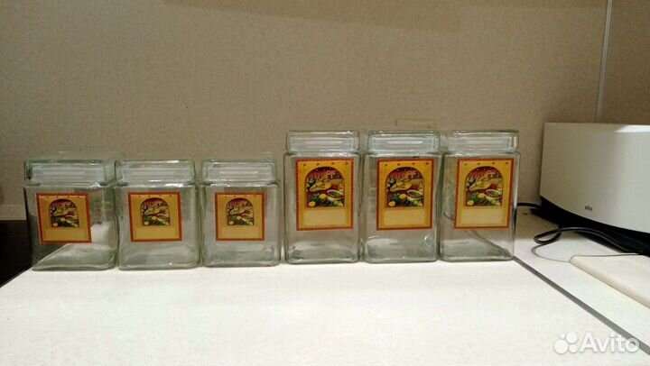 Банки стеклянные для сыпучих продуктов